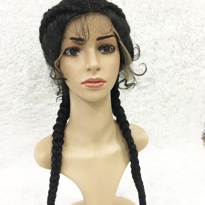 China Two Braids Wigs Fashion To Long Hair Two Big Braids Synthetic Wigs, New Styles Synthetic Hair Wigs for sale