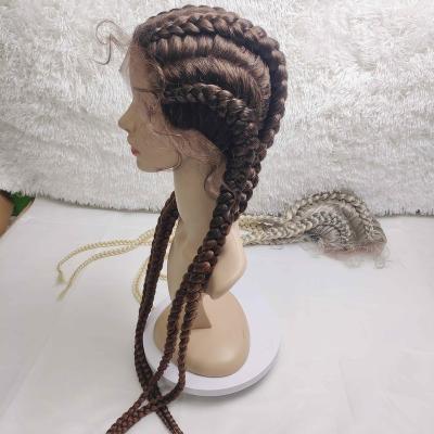 China Wholesale Price Synthetic Wigs Four Braids Wigs Braided Hair For Women Synthetic Wigs for sale