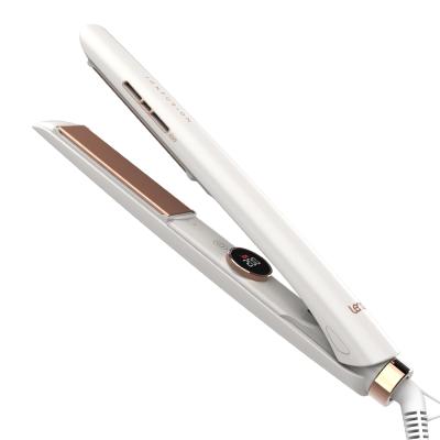 China Lena Led Display Hair Straightener Electric Ion Private Label Ceramic Outdoor Negative Flat Iron For Salon for sale