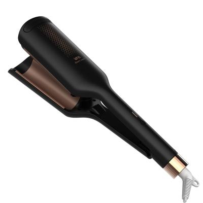 China OUI Lena 32mm Beach Waves Hair Curler Ionic Deep Iron Styling Tool Professional Ceramic Wave Curling Iron for sale