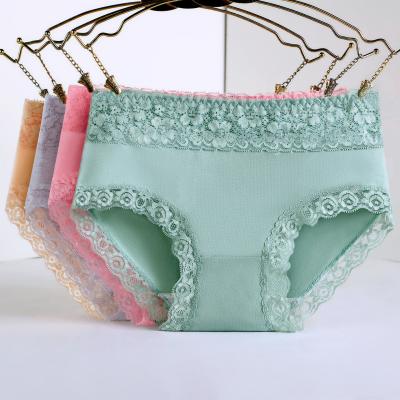 China Cheap women's underwear lady cotton panties bulk price underwear lace folders wholesale boyshort breathable overstock in stock for sale