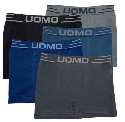 China 2021 anti-static wholesale uomo male boxer briefs stock lot clearance seamless men's brand clearance underwear for sale