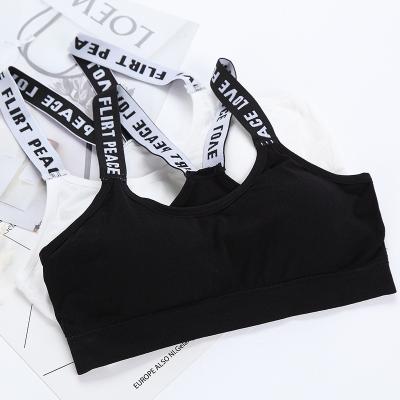 China 165 ladies one piece crop top tank top plus size crop bra top lift wireless camisole padded bra plus size bralette for sale