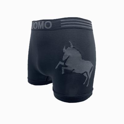 China Wholesale custom seamless boxer calzoncillos uomo polyester printing logo seamless male men's boxer shorts and briefs seamless men's underwear for sale