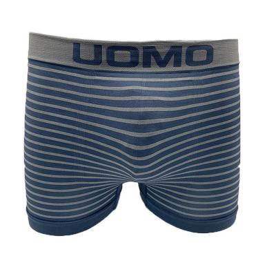 China Wholesale custom stitching seamless seamless striped men's uomo logo printing waist caballeros caballeros boxer underwear for sale