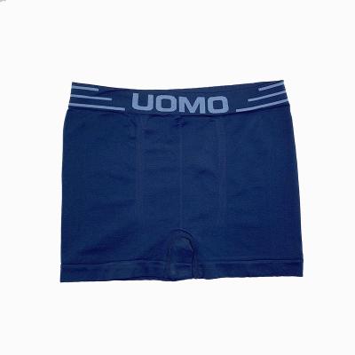 China WF035 2021 Wholesale Custom Brand Anti-Static Polyester Cheap Boxer Briefs Seamless Mens Underwear for sale