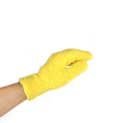 China AUTOMATIC TIGER Yellow Microfiber Mitt Car Wash Car Cleaning And Wash Gloves For Car Cleaning for sale