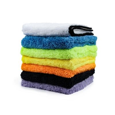 China TIGER 500 Gsm 40x40cm Coral Fleece Car Drying Microfiber AUTO Ultrasonic Cloth Towel For Car Care for sale