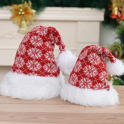 China Christmas Hat Decoration Printing Logo Santa Hat Felt Plush Velvet Embroidery Funny Christmas Hat for sale