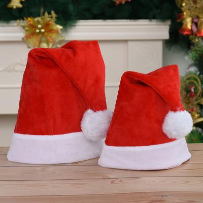 China Wholesale Supplies Santa Topper Plush Fabrics Christmas Factory Christmas Party Decoration Hats For Adults for sale