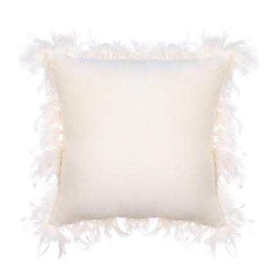 China China PORTABLE Velvet Cushion Cover With Pom Soft Sofa Decor Cushion Cover Set Importer Wholesale 2021 for sale