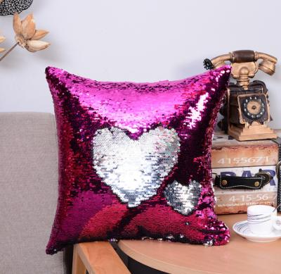 China Anti-Decubitus Pillows with Sequins Mermaid Sequin Cushion for Home Decor Pillow Cushion Cover for sale