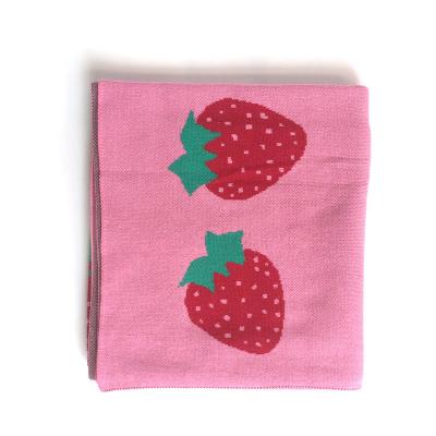 China 2019 New Product Ideas Strawberry Baby Products Baby Blanket Anti-pilling for sale