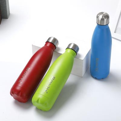 China Amazon Success 500ml PORTABLE Cola Shaped Stainless Steel Vacuum Flask Water Bottle Insulated Tumbler for sale