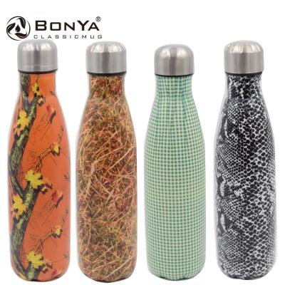 China 17oz Cola Shape Fitness Water Bottle PORTABLE Sport Insulated Cup Vacuum Flask Metal Stainless Steel Thermo Water Bottle With Custom Logo for sale