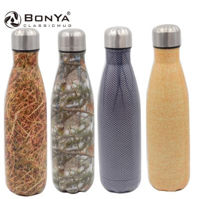 China 500ml promotion cola shape drinkware fitness vacuum flask tumbler cups metal stainless steel PORTABLE sport insulated water bottle for sale