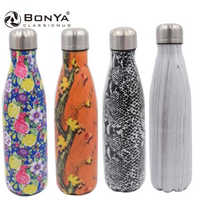 China Fashion PORTABLE Kids Sports Cola Shape Fitness Gym Stainless Steel Drinking Water Bottle for sale