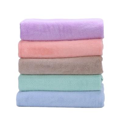 China Factory Hot Selling QUICK DRY Solid Color Custom Large Size Quick-Drying And Soft Salon Towel for sale