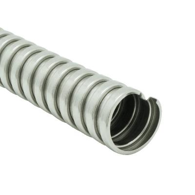 China Stainless Steel Flexible Metallic Conduit , Square-lock Stainless Steel Wire Protection for sale