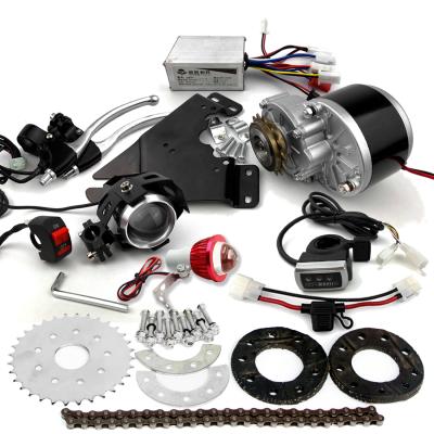 China Electric Brake 24V 250W V Brake Bicycle Conversion Kit For Left Drive With Headlight And Brake Light for sale