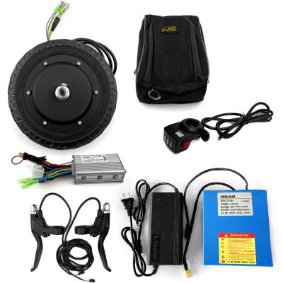 China 36V Folding 350W 8 Inch Hub Motor Conversion Kit For Electric Scooter With 36V 12Ah Brushless Lithium Battery And Charger for sale