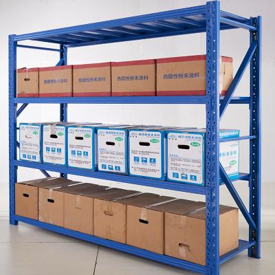 China Longspan Medium Duty Warehouse Shelving Metal Shelf Shelves With CE For Cardboard Storage for sale