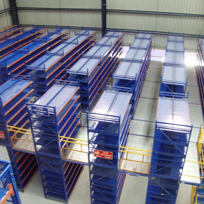 China Warehouse High Capacity Pallet Rack Supported Steel Mezzanine Floor For Warehouse Storage for sale