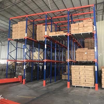 China Corrosion Protection Pallet Warehouse Racking Heavy Duty Drive In Metal Shelf For Storage for sale