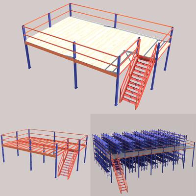 China Heavy Light Shelfing and Warehouse CE China Mezzanine Office Loft Warehouse Mezzanine Floor Plank Racks for sale