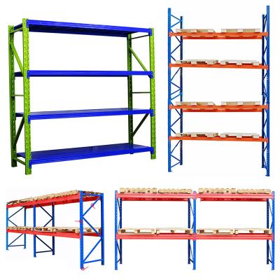 China Warehouse Adjustable Industrial Fabric Heavy Duty Storage Racks Pallet Sliding Rack With Plate for sale