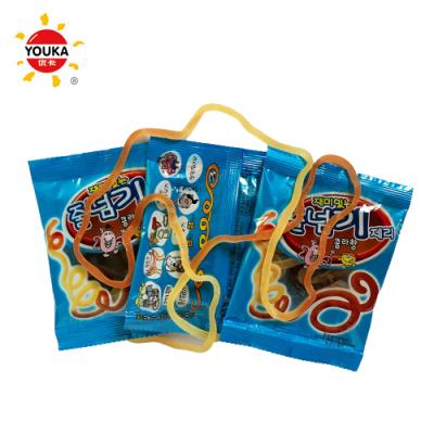 China Natural Flavor Long Rope Gummy Candy 18g Cola Soft String Candy For Funs for sale