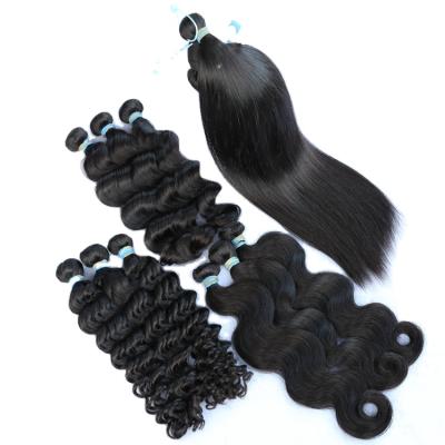 China Deep Natural Cheap Goods Lasting Double Wave Cuticle Lined Raw Virgin Hair for sale