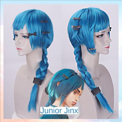 China Mysterious League of Legends Bad Luck VI Catelyn braid stylegame show of legends long double of bad luck junior cosplay wig or Halloween wig large for sale