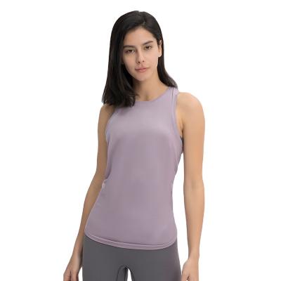 China New One-Wear Breathable Yoga Nude Skin-friendly Vest With Bow Tie Sport Back Shirt Loose Yoga Suit for sale