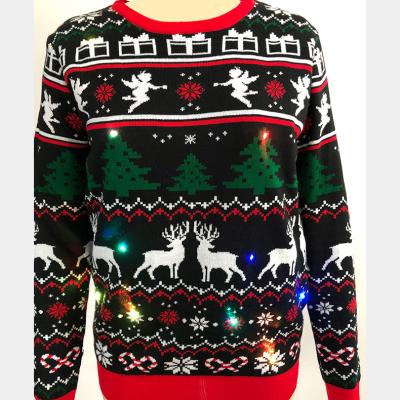 China Wholesale Winter Women's Anti-wrinkle 2021 Autumn Ugly Christmas Knit Sweater Sweater Men's Knitwear Custom Made for sale