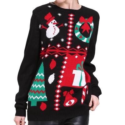 China FREE SAMPLE Anti-Wrinkle Christmas Sweater Ugry Christmas Sweaters Women Custom Christmas Sweater for sale