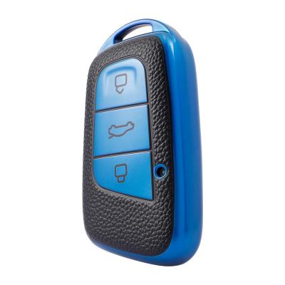 China Carbon Car Key Case Cover Shenzhen TPU Leather Box Bag Accessories Case For Chery Ant  EQ1 400 Tiggo Big Ant 3x Car Key Covers For Chery B09H for sale