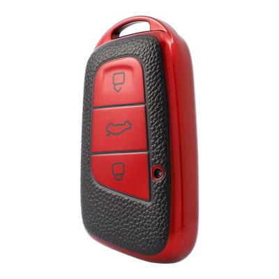 China Carbon Car Key Case Cover Shenzhen TPU Holder Leather Box Bag Accessories Case For Chery Ant  EQ1 400 Tiggo Big Ant 3x 1 For Chery B09H for sale