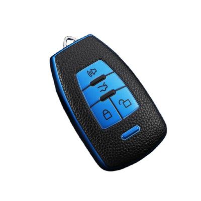 China Fashional Key Case Car Protective TPU Holder Leather Case Box Accessories Key chain Shell Bag for BAIC BJ40 kunbao d50 d70 eu5 X55  X65 U7 EX5 for sale