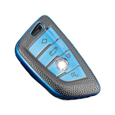 China Fit Perfectly 1 Best Selling Car Accessories Soft TPU Button Car Key Cover Case Cover For Bmw 5 3 Series 20 X1 X3 X4 Car Key Case good quality for sale