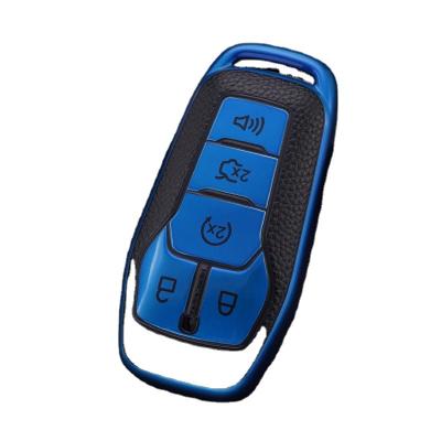 China TPU Car Remote Key Cover Protective TPU Holder Leather Case Box Accessories Keychain Shell Bag for Mondeo Edge Explorer Mustang for sale