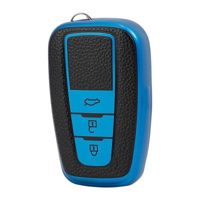 China TPU Car Remote Key Cover Protective TPU Holder Leather Case Box Accessories Keychain Shell Bag for Toyota rav4 Highlander Camry Crow for sale