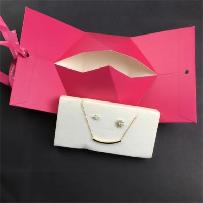 China Recycled Environmental Lipstick Kit Packaging Triangle Box Eyelash Wrapping Paper Ribbon Cosmetics Rose Wine Red Foldable Materials Silk Scarves for sale