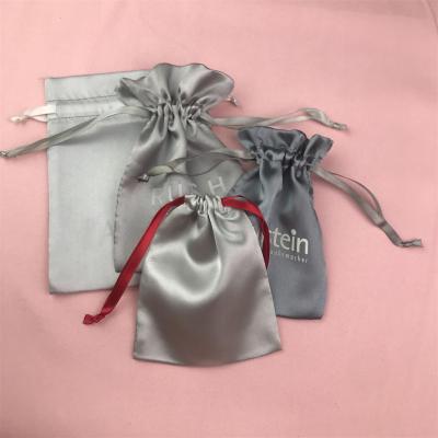 China Custom Satin Jewelry Pouches Packaging With Logo for sale