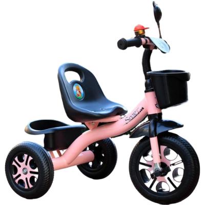 China Newest steel manufacturer style child bicycle for 2-6 years old pedal cars baby play child balance tricycle for sale