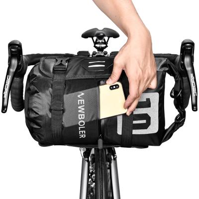 China Professional Waterproof Bikepacking Front MTB Road Bike Accessories Large Capacity Cycling Handlebar Bags for sale