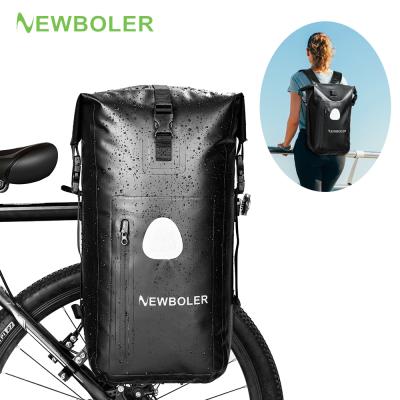 China NEWBOLER 3 in1 PVC Shoulder Gear Pannier Backpack Waterproof Bike Carrier Reflective Cycling Cycling for sale