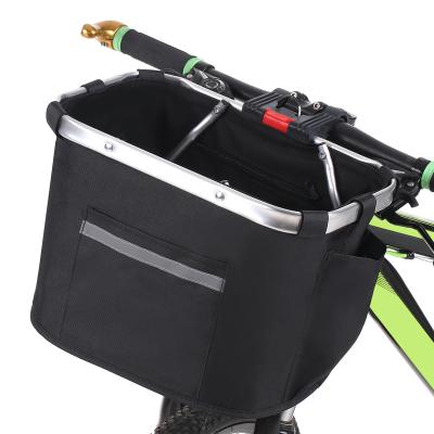 China Large Capacity Waterproof Cycling Front Bicycle Handlebar Basket Pannier Pet Recycling Bag For Dog for sale