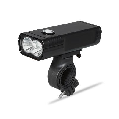 China Aluminum Alloy 1000 Lumens Bike Front Light USB Rechargeable Rainproof Headlamp For Night Riding for sale