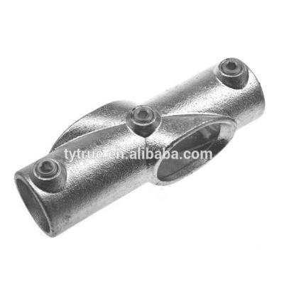 China Track; greenhouse; Playground Clamp Fittings Adjustable Rail Pipe Clamp Large Size 60mm Tube Clamp Fittings for sale